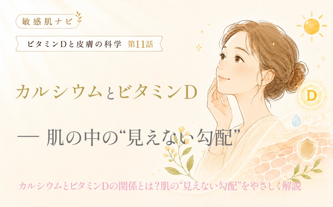 カルシウムとビタミンＤー肌の中の見えない勾配